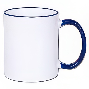 Sublimation Mug - Coloured Rim and Handle