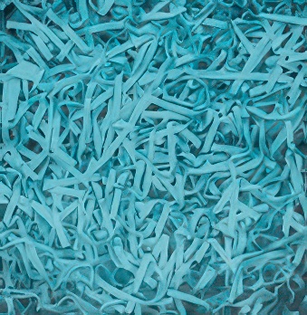 Papierowy wypełniacz do paczek błękitny