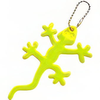 Reflective label - keychain - lizard