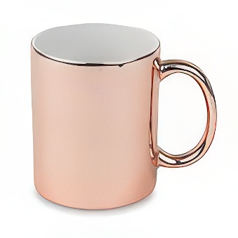 Glossy Copper Metallic Mug for Sublimation and Laser Engraving