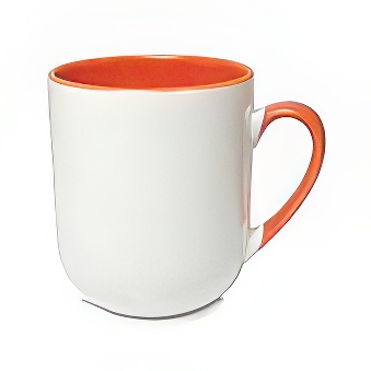 Sublimation Coffee Mug with Coloured Handle and Interior