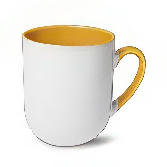 Sublimation Coffee Mug with Coloured Handle and Interior