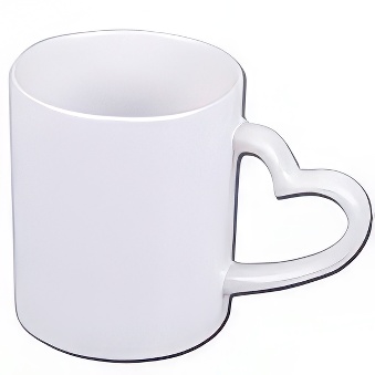Heart Handle Sublimation Mug