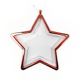 Photo Christmas ornament - red star