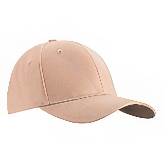 Peaked cap 6-panels with metal clip