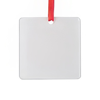 Acrylic pendant for sublimation and engraving - square