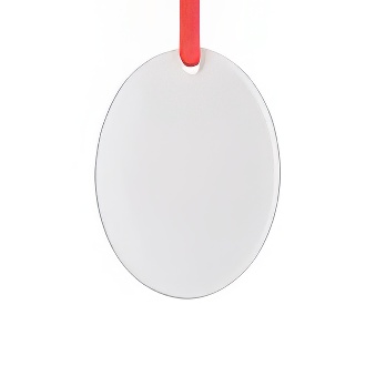 Acrylic pendantfor for sublimation and engraving - oval