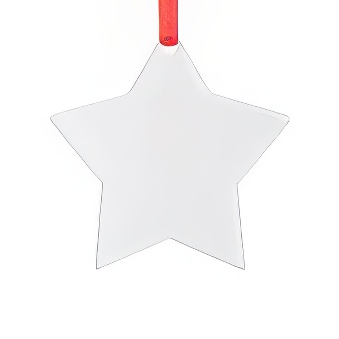 Acrylic pendant for sublimation and engraving - star