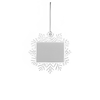 Decorative bauble / pendant for sublimation - snowflake