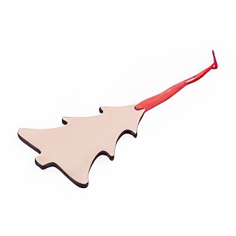 Wooden pendant for sublimation, engraving and thermal transfer with a laser printer - christmas tree