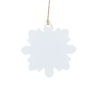 Plastic pendant for sublimation and engraving - leaf