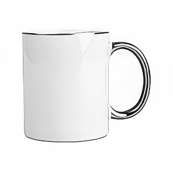 Sublimation Mug - Coloured Rim and Handle