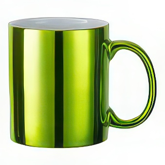 Glossy Green Metallic Mug for Sublimation and Laser Engraving