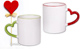 Heart-Shaped Handle Mugs
