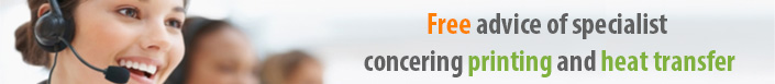 Free advice of specialists concerning printing and heat transfer
