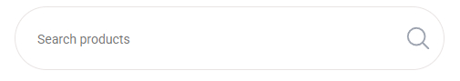 Search field at the top of the page