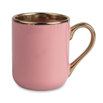 Sublimation Coffee Mug with Gold Rim and Handle