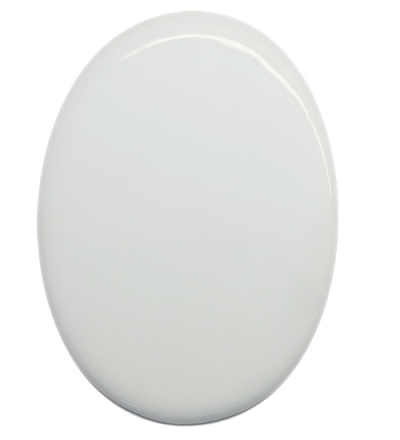 Ceramic white oval tile for sublimation - 10 pieces