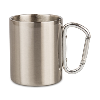 Stainless Steel with Carabiner Handle for Sublimation Mug, Engraving