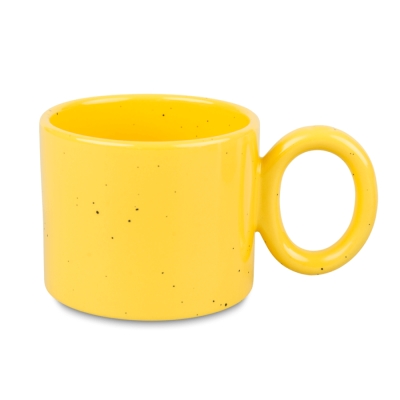 Wide Speckled Sublimation Mug with Round Handle - Coloured