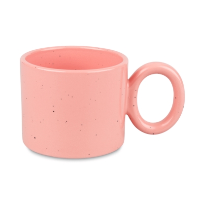 Wide Speckled Sublimation Mug with Round Handle - Coloured