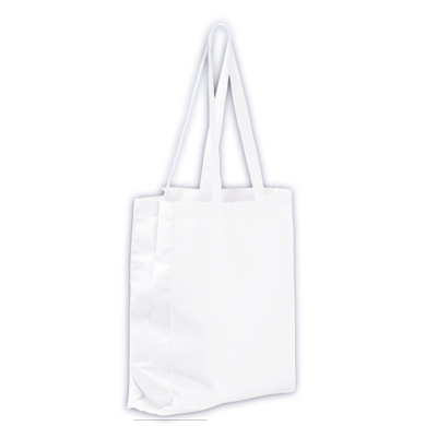 Cotton Bag with a Sewn-in Bottom and Side Panels for Printing