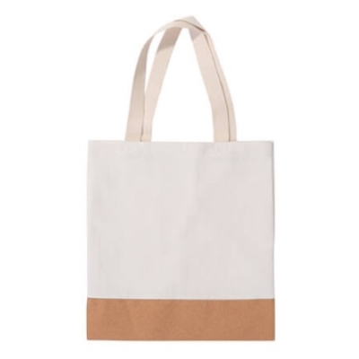 Shopping bag in linen and cork for printing