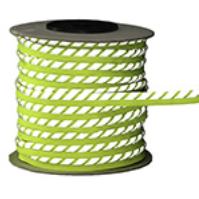 Flexible reflective sewn in edging