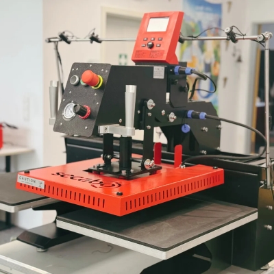 TPD7 SMART x Laser  - Pneumatic Flat Heat Press - Double-Plate and laser positioning [40 x 50 cm]