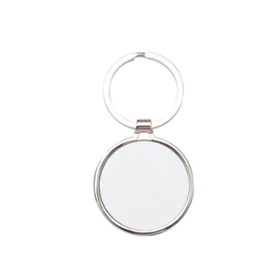 Metal, round keyring for sublimation 