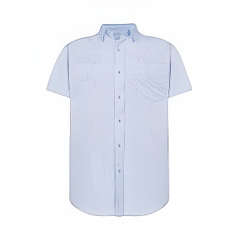 Formal shirt for men with short sleeves