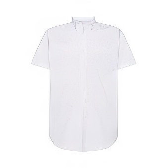 Formal shirt for men with short sleeves