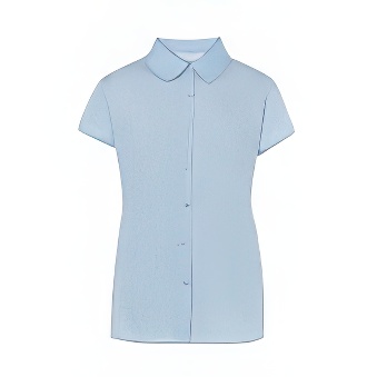 Formal shirt for women with short sleeves