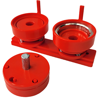 Die for plastic badge machine