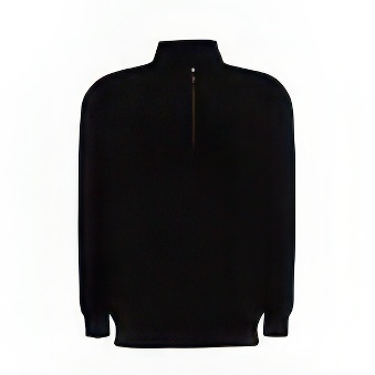 Men sweatshirt with zip half for printing