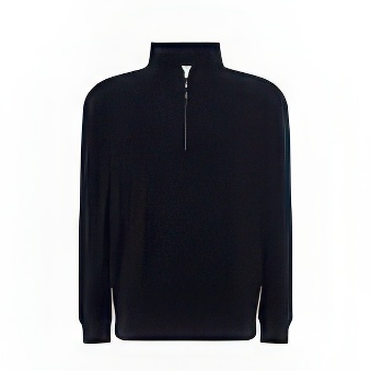 Men sweatshirt with zip half for printing