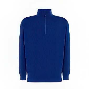 Men sweatshirt with zip half for printing