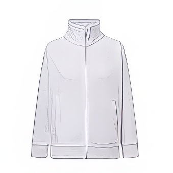 Kids sweatshirt with zip for printing