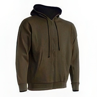 Men&rsquo;s sweatshirt with zip for printing