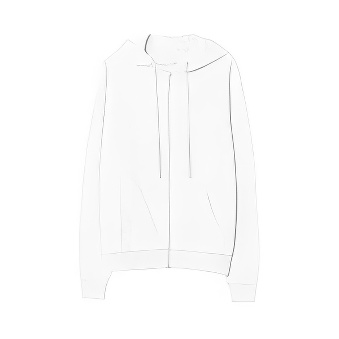 Women&rsquo;s sweatshirt with zip for printing