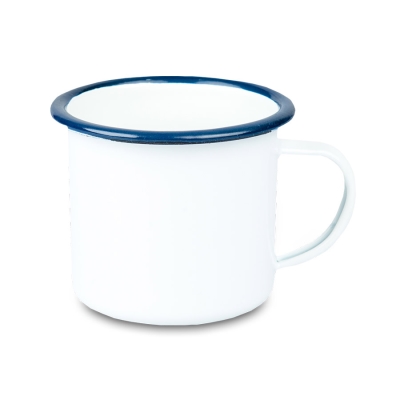 Enamel Steel Sublimation Mug - Coloured Rim