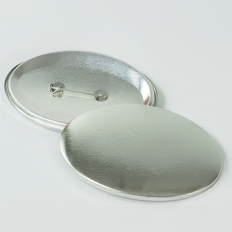 Elements for making pin badges with safety pins - ellipse