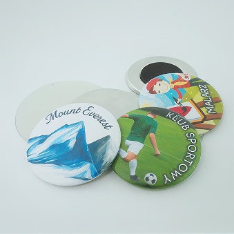 Elements for making pin badges with magnetic foil