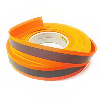 Reflective fluorescent tape for sewing in